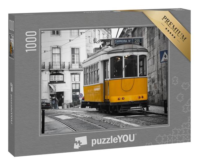 Puzzle 1000 Teile „Straßenbahn von Lissabon“