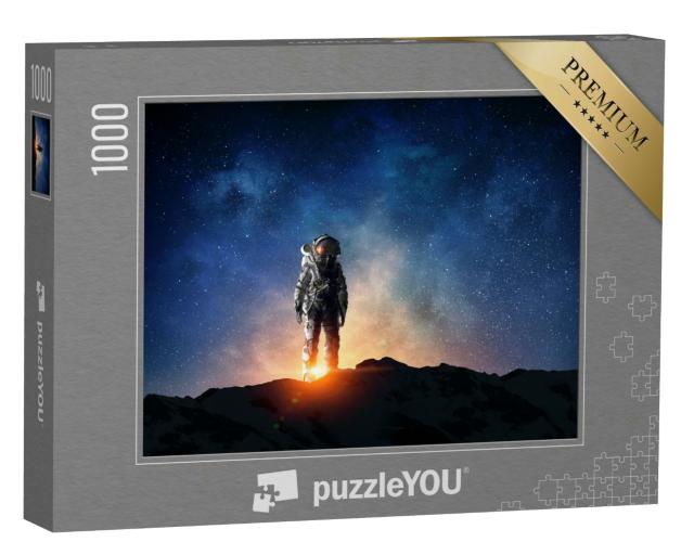 Puzzle 1000 Teile „Astronaut und seine Mission“