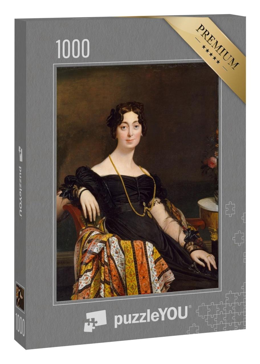 Puzzle 1000 Teile „Jean-Auguste-Dominique Ingres - Madame Jacques-Louis Leblanc“