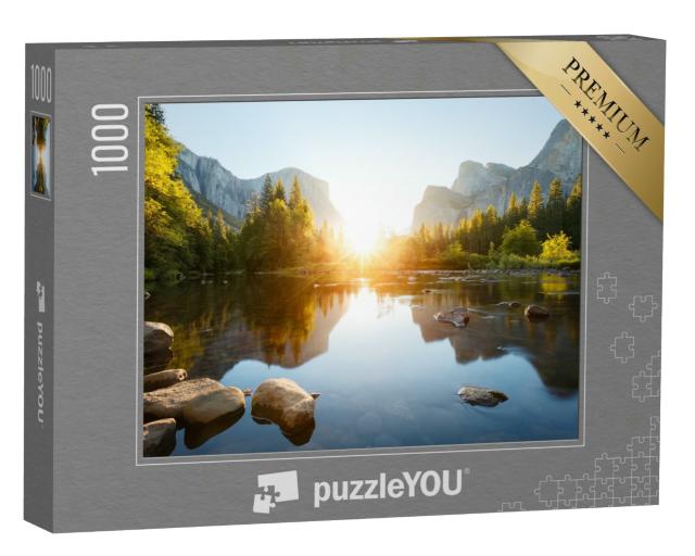 Puzzle 1000 Teile „Sonnenaufgang im Yosemite-Tal, Kalifornien, USA“