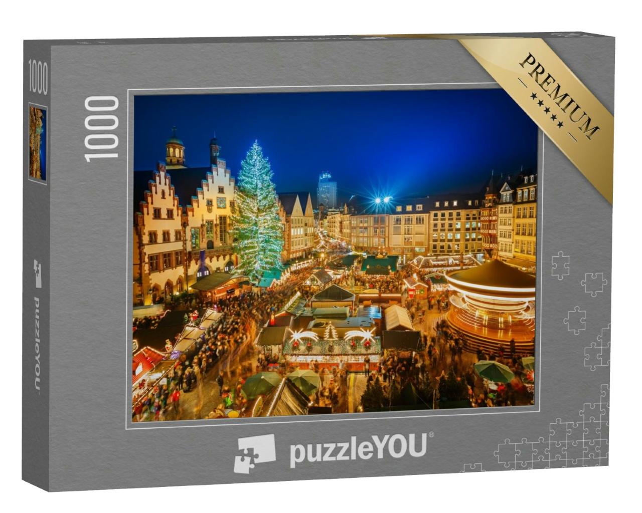 Puzzle 1000 Teile „Traditioneller Weihnachtsmarkt in Frankfurt, Deutschland“