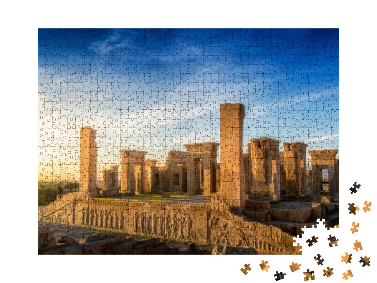Puzzle 1000 Teile „Die Historische Stadt Persepolis, 60 km von Shiraz im Iran“