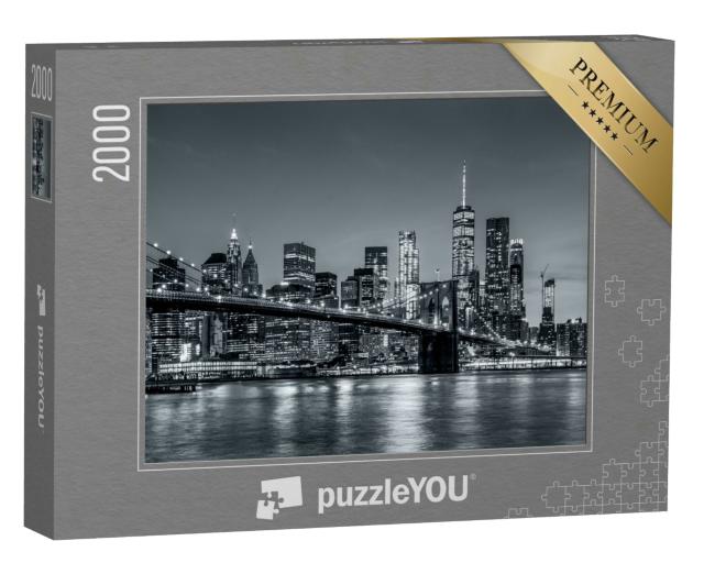 Puzzle 2000 Teile „Panoramablick New York City: Manhattans Skyline“