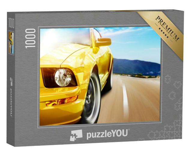 Puzzle 1000 Teile „Gelber Sportwagen“