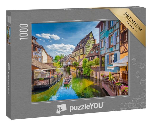 Puzzle 1000 Teile „Klein-Venedig: Historische Stadt Colmar im Elsass“