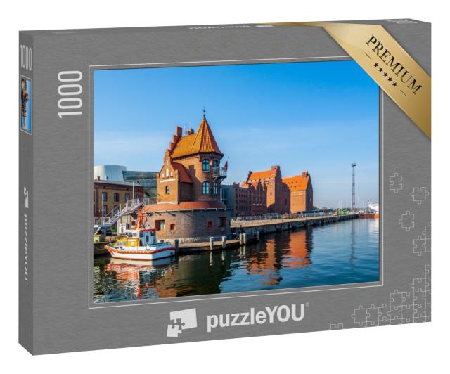 Puzzle 1000 Teile „Yachthafen von Stralsund, Deutschland“