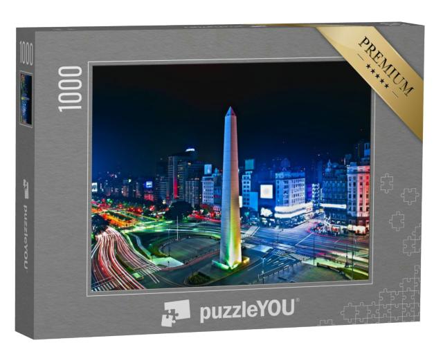 Puzzle 1000 Teile „Buenos-Aires Stadt Nacht hohe difinition“