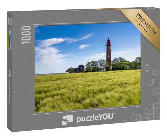 Puzzle 1000 Teile „Der schöne Leuchtturm von Flügge, Insel Fehmarn, Deutschland“