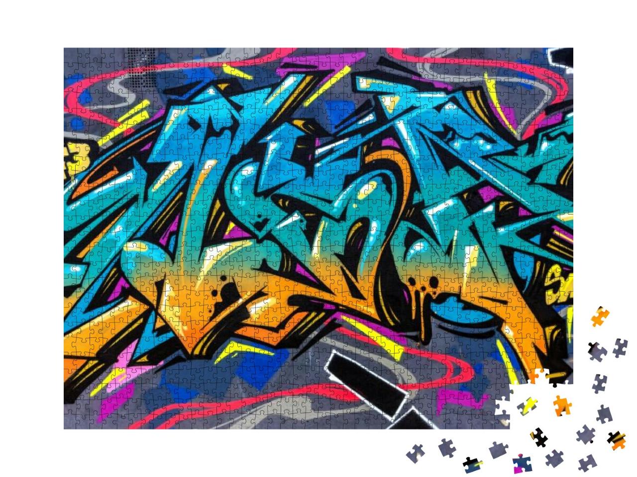 Puzzle 1000 Teile „Graffiti-Art: Straßenkunst“