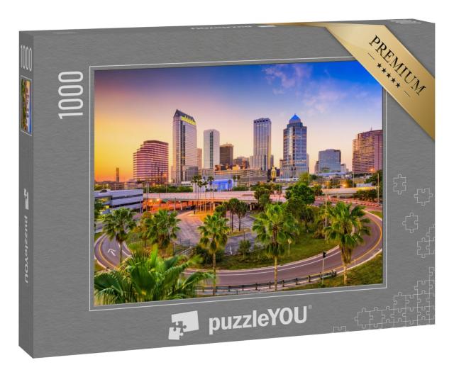 Puzzle 1000 Teile „Skyline von Tampa, Florida, USA“