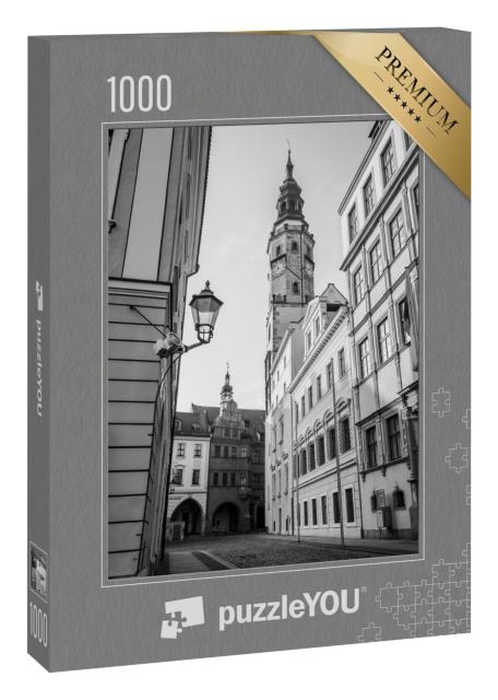 Puzzle 1000 Teile „Schonhof, Görlitz, schwarz-weiß“