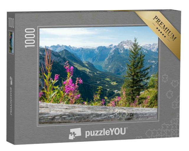 Puzzle 1000 Teile „Blick vom Kehlsteinhaus zum Königssee, Obersalzberg, Berchtesgaden“