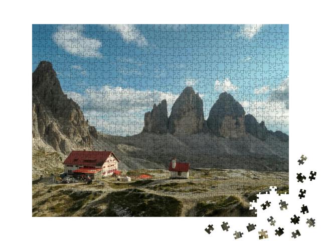 Puzzle 1000 Teile „Drei Zinnen, Alpengipfel der Dolomiten“