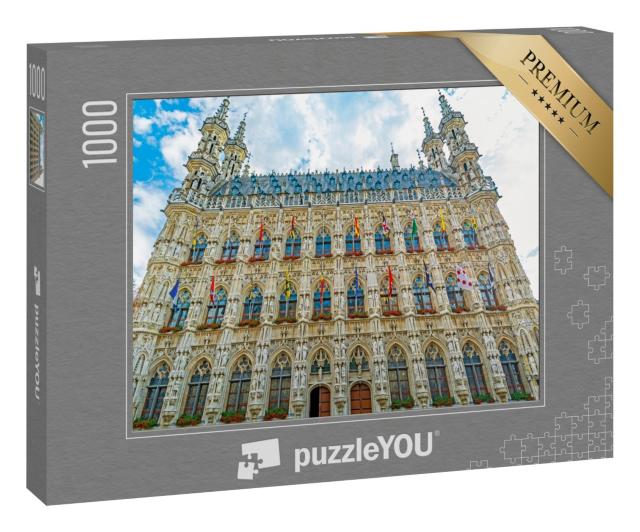 Puzzle 1000 Teile „Leuven in Belgien, spätgotischer Stil aus dem 15. Jahrhundert“
