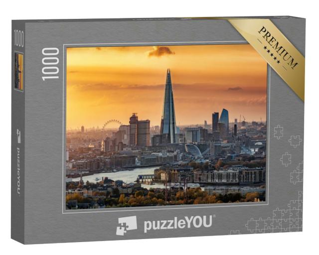 Puzzle 1000 Teile „Skyline von London, Herbst, Vereinigtes Königreich“