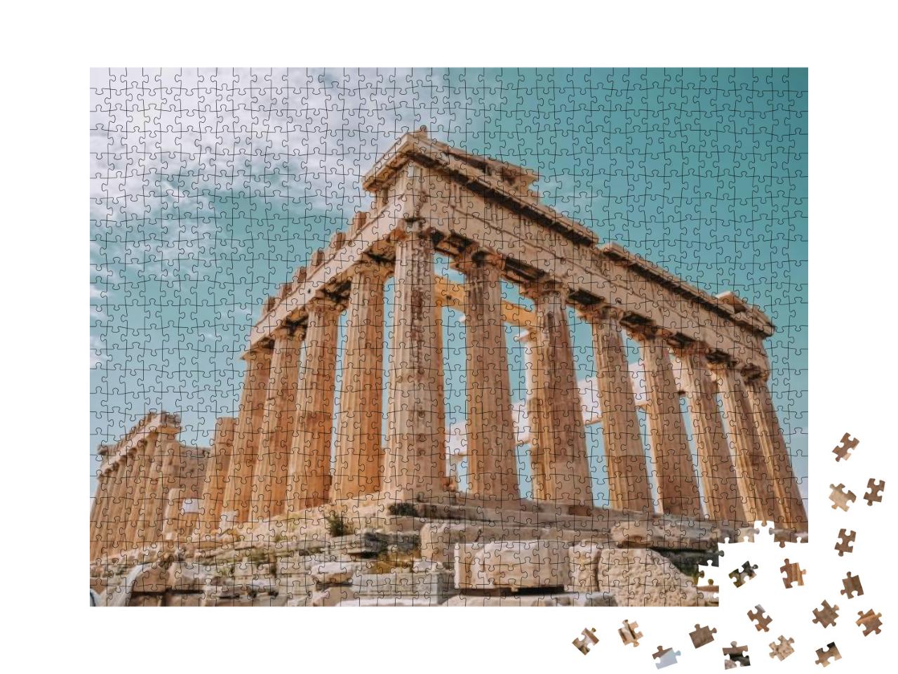 Puzzle 1000 Teile „Parthenon ist ein ehemaliger Tempel auf der Akropolis, Athen“