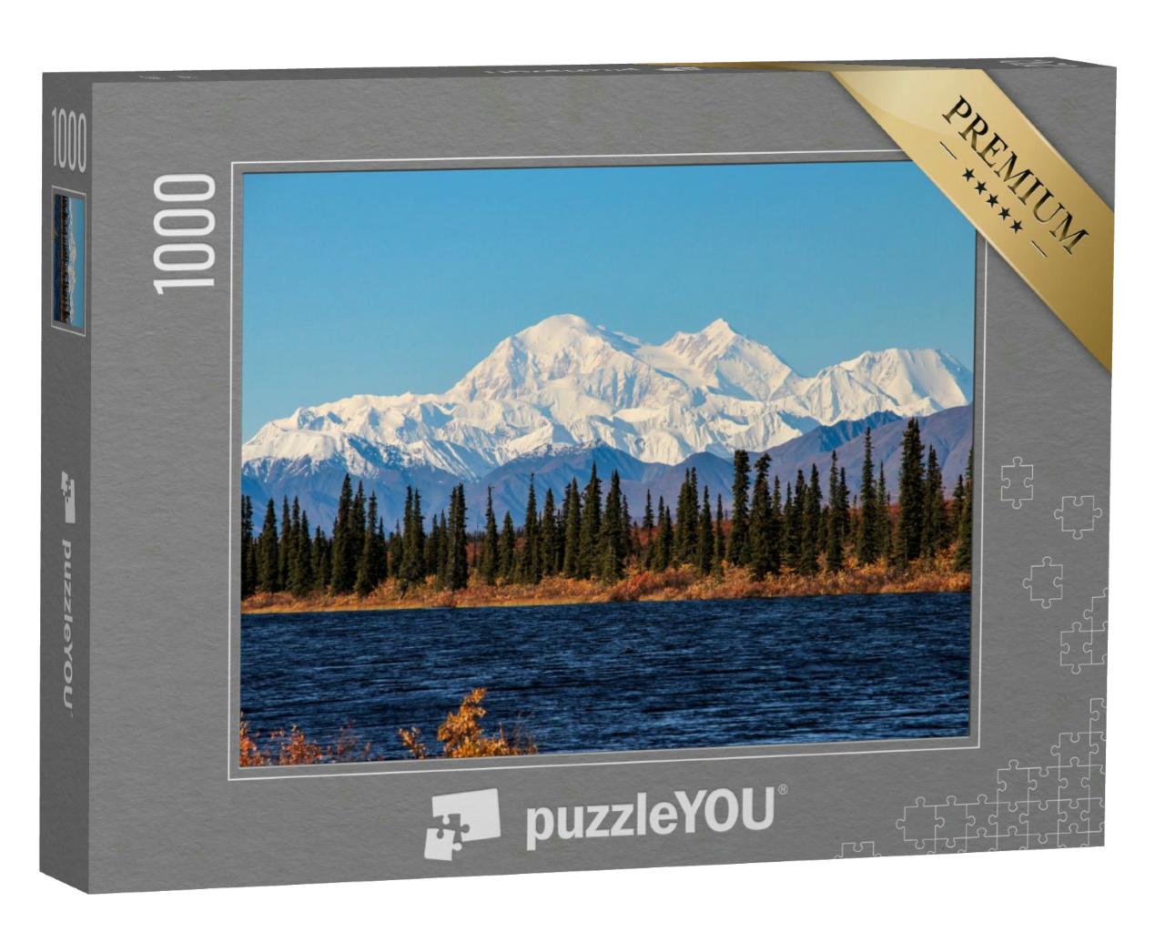 Puzzle 1000 Teile „Denali, der höchste Berg Nordamerikas, Alaska“