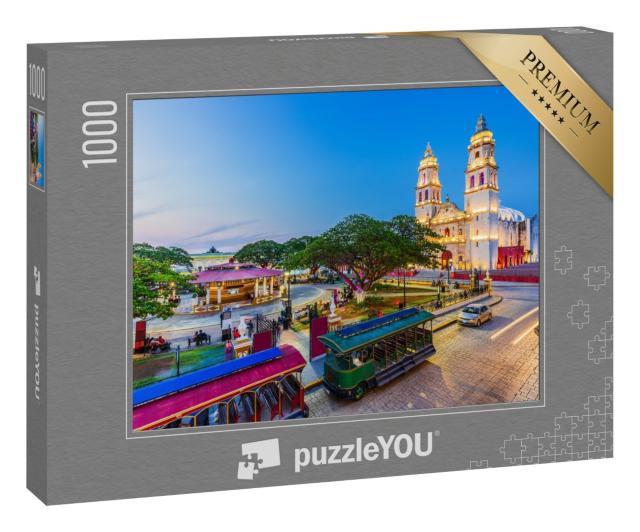 Puzzle 1000 Teile „Altstadt von San Francisco de Campeche, Mexiko“