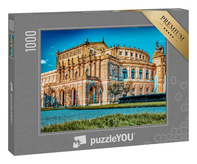 Puzzle 1000 Teile „Semperoper, Opernhaus der Sächsischen Staatsoper Dresden“