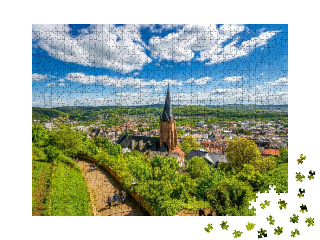 Puzzle 1000 Teile „Marburg an der Lahn“