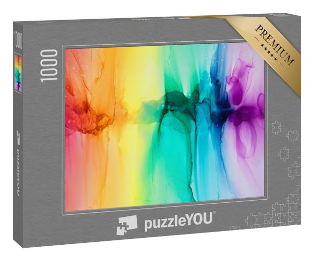 Puzzle 1000 Teile „Abstrakte Regenbogen: bunter Hintergrund“