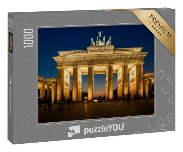 Puzzle 1000 Teile „Das beleuchtete Brandenburger Tor in Berlin“