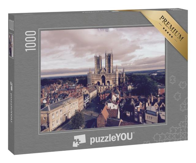 Puzzle 1000 Teile „Die Kathedrale von Lincoln, England“