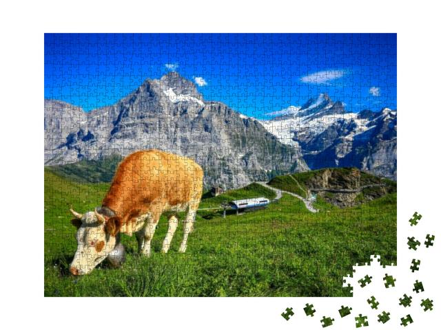 Puzzle 1000 Teile „Aplenpanorama bei Grindelwald First, Schweiz“