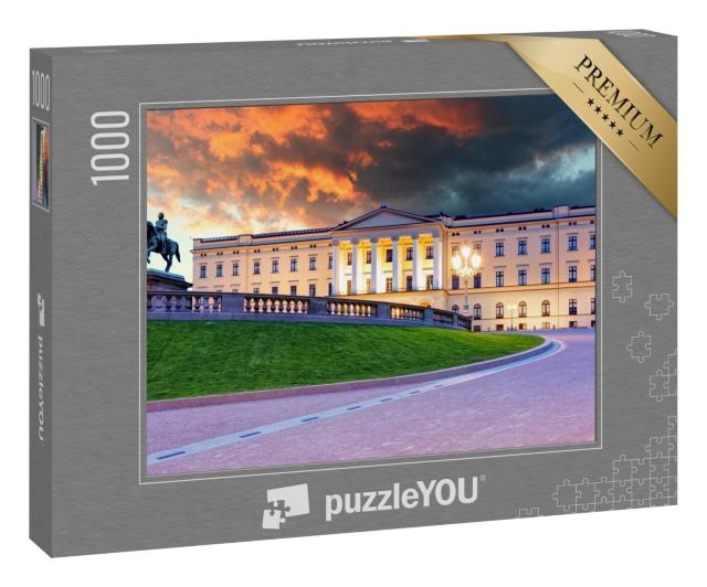 Puzzle 1000 Teile „Königlicher Palast, Oslo, Norwegen“