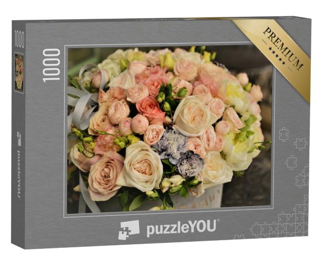 Puzzle 1000 Teile „Schöner Strauß zarter Blumen“