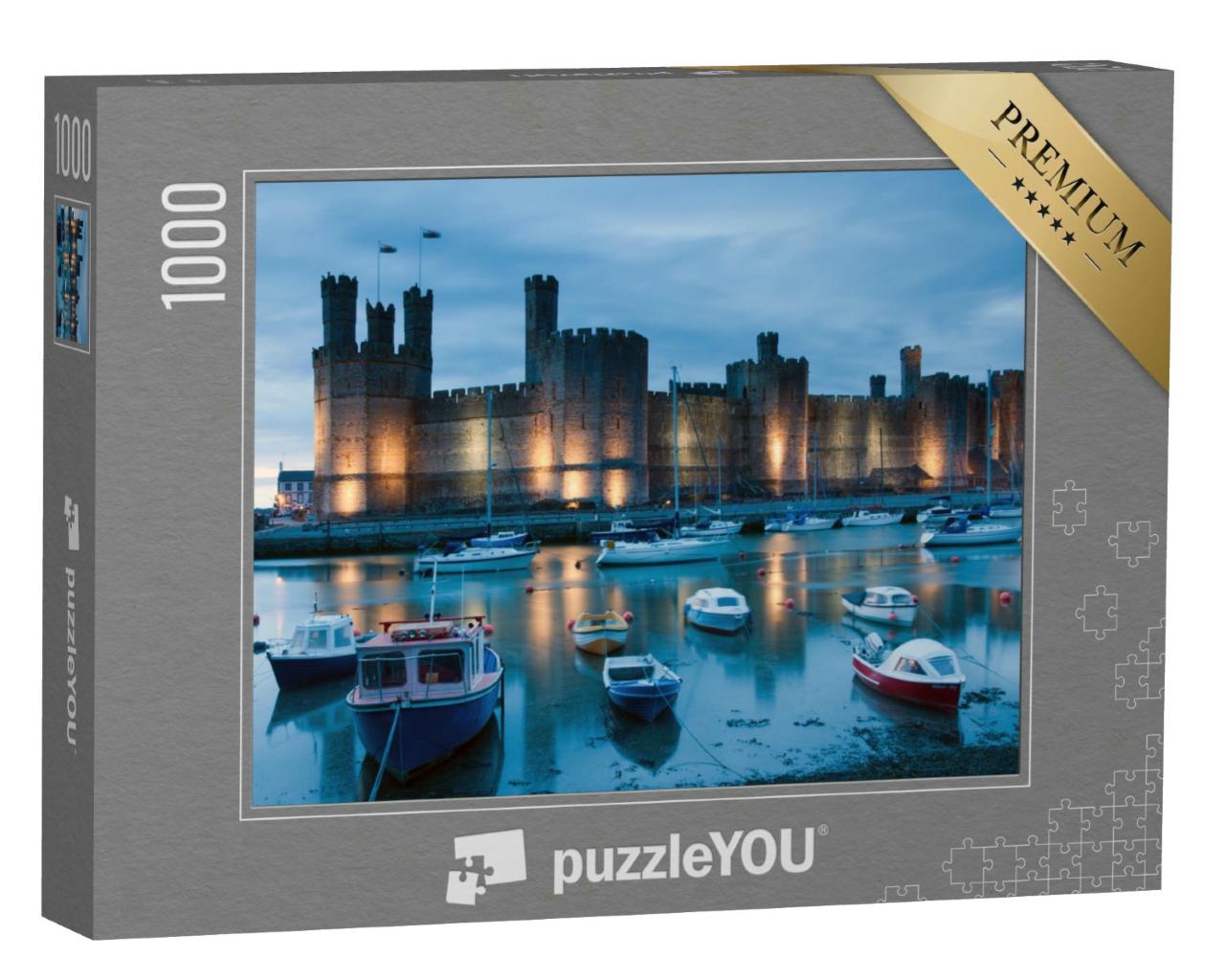 Puzzle 1000 Teile „Burg Caernarfon , Nordwales“