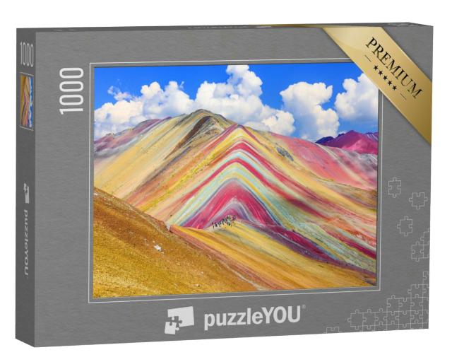 Puzzle 1000 Teile „Montana de Siete Colores oder Regenbogenberg, Cusco, Peru“
