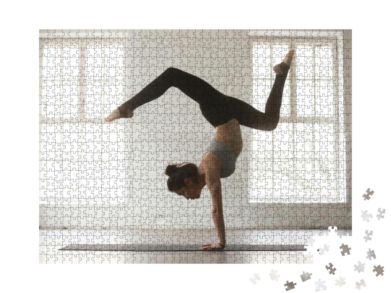 Puzzle 1000 Teile „Adho Mukha Vrksasana: Yoga-Handstand“