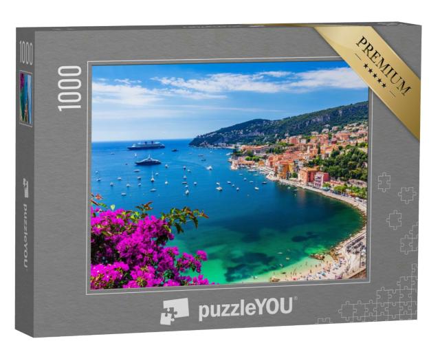 Puzzle 1000 Teile „Villefranche sur Mer, Frankreich. Küstenstadt an der französischen Riviera (oder Côte“