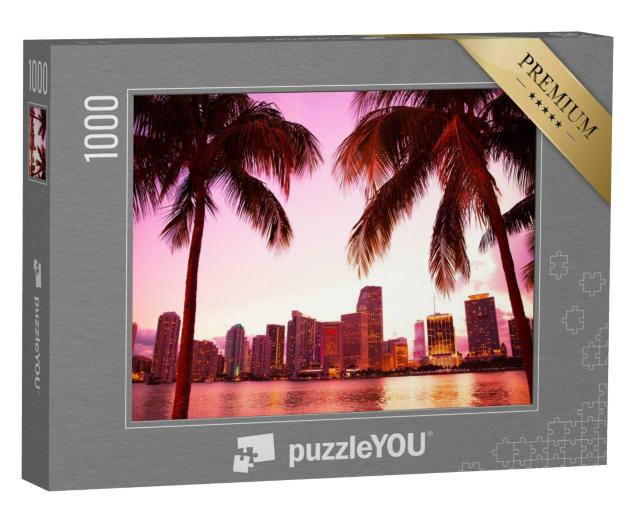 Puzzle 1000 Teile „Skyline von Miami, Florida“