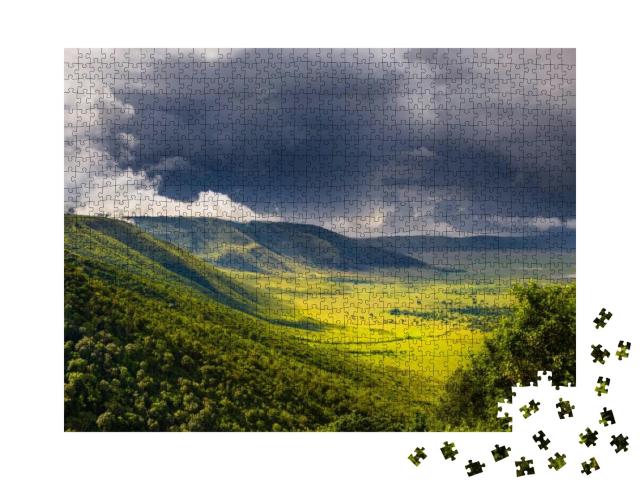 Puzzle 1000 Teile „Wald im Ngorongoro-Krater - Tansania“
