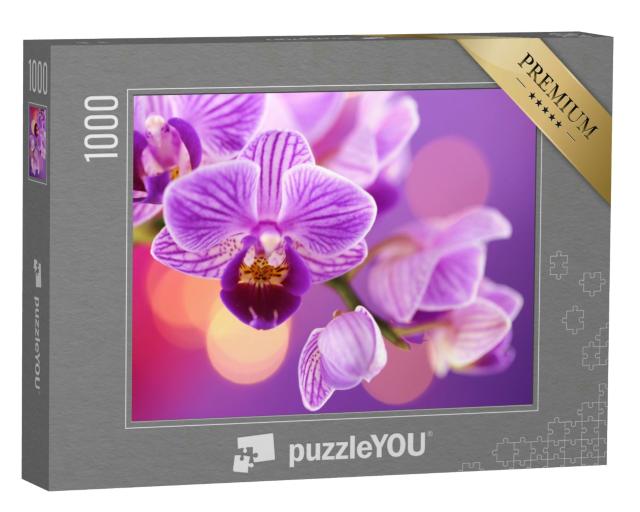 Puzzle 1000 Teile „Makrofotografie: Eine Orchidee“