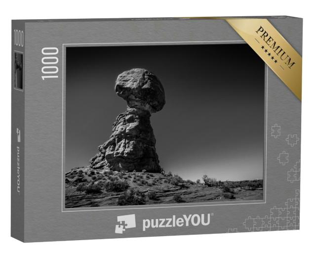 Puzzle 1000 Teile „Balanced Rock, zierliche Sandstein-Felsformation im Arches National Park, Utah“