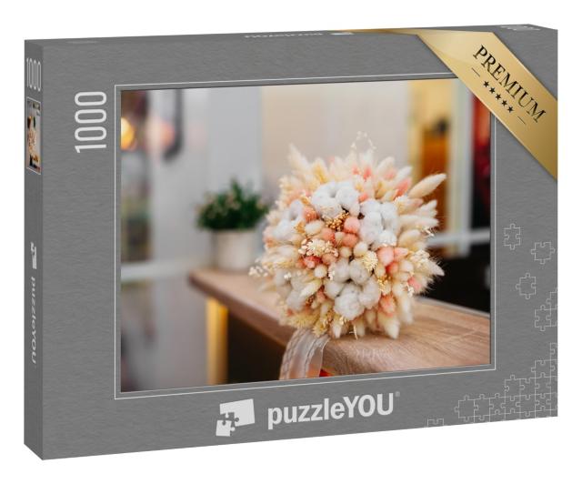 Puzzle 1000 Teile „Pastellfarben: Trockenblumen“
