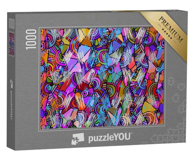 Puzzle 1000 Teile „Handgezeichnete Ornament-Illustration“