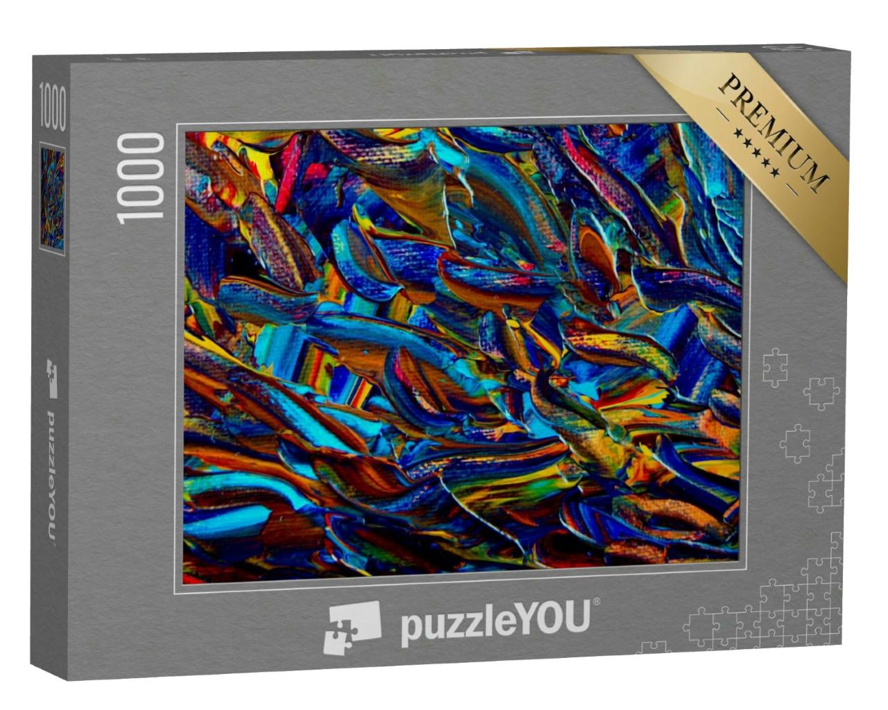 Puzzle 1000 Teile „Zeitgenössisches Acryl-Kunstwerk“