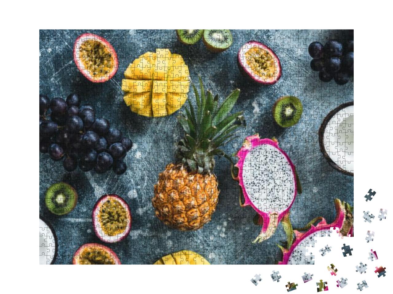 Puzzle 1000 Teile „Tropische Früchte, exotische Früchte“