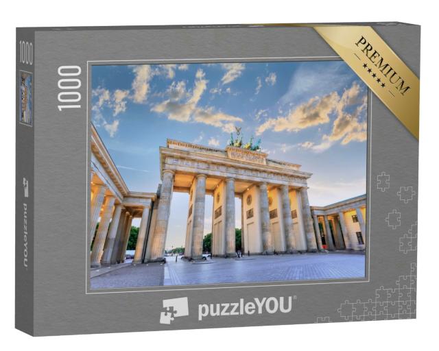 Puzzle 1000 Teile „Berlin: Brandenburger Tor bei Sonnenuntergang“