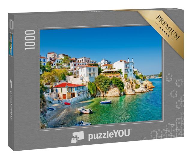 Puzzle 1000 Teile „Dorf auf der Insel Skiathos in Griechenland“