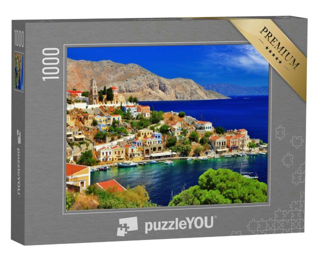 Puzzle 1000 Teile „Wunderbares Griechenland: Insel Symi, Dodekanes“