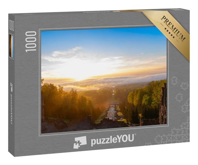 Puzzle 1000 Teile „Sonnenaufgang über Kassel, Deutschland“