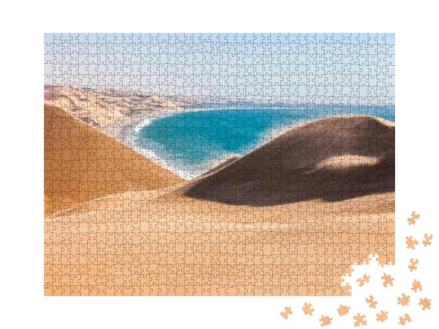 Puzzle 1000 Teile „Die Namib-Wüste entlang des Atlantiks, südliches Afrika, Namibia“