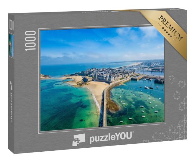 Puzzle 1000 Teile „Saint Malo: Stadt der Freibeuter, Bretagne, Frankreich“