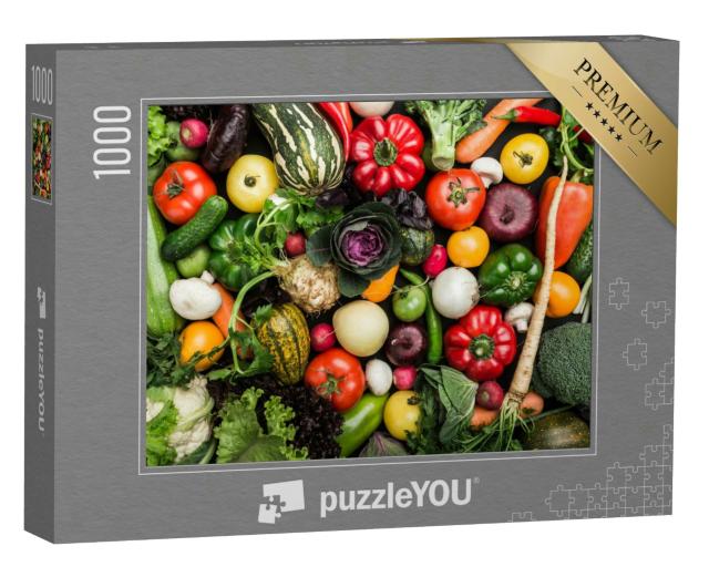Puzzle 1000 Teile „Komposition aus verschiedenen Gemüsesorten“