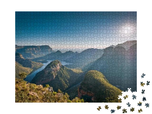 Puzzle 1000 Teile „Morgensonne über dem Blyde River Canyon, Mpumulanga, Südafrika“